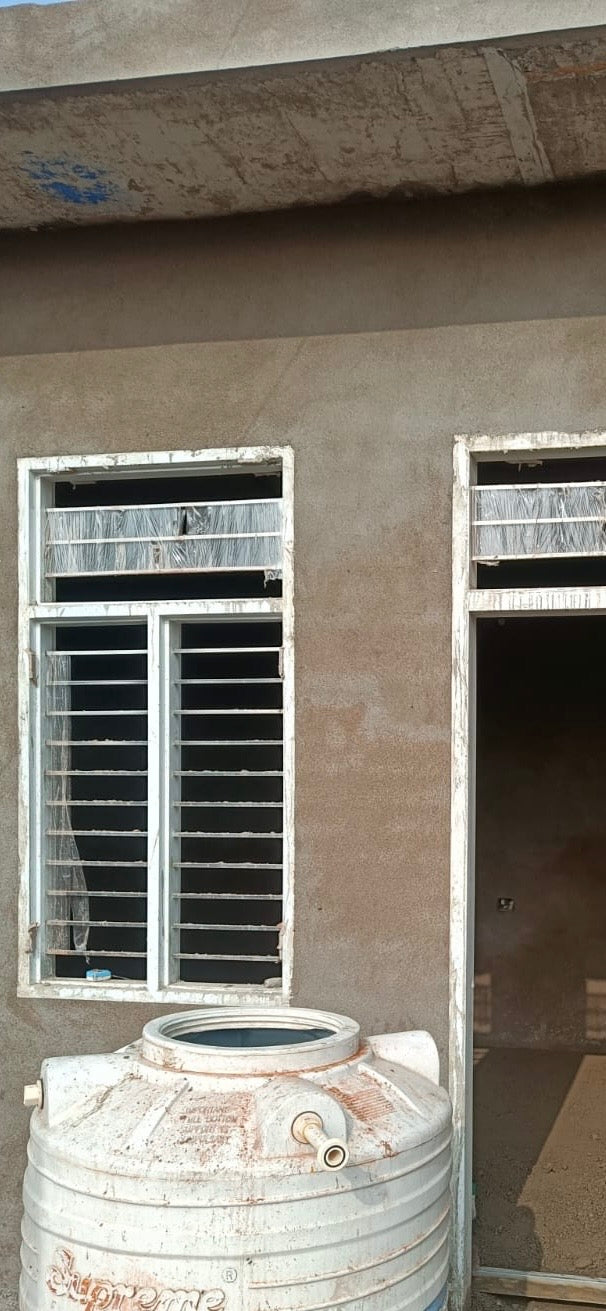 White PPGI doorframe